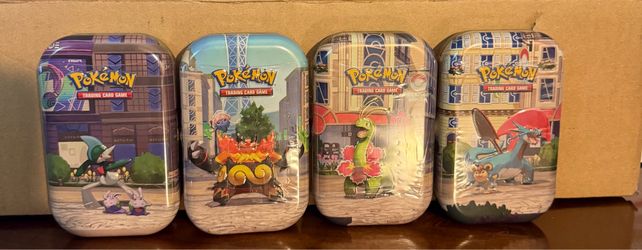 Lumiose City Mini Tin [Salamence & Litleo]  & Lumiose City Mini Tin [Gallade & Goomy]  & Lumiose City Mini Tin [Emboar & Inkay]