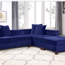 Sectional Sofa + Ottoman