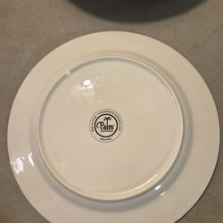 Restaurant Quality Bone China Dinner Plates (Set of 12)
