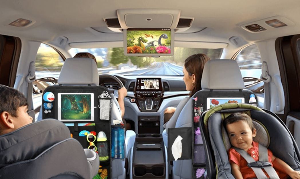 Messy Car? Roadtrip? High Quality Backseat Organizer for Kids! Less Stress for All!