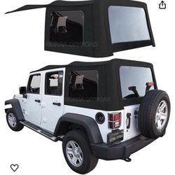Soft top and entire system for 2007-2009  Jeep Wrangler 4 door.