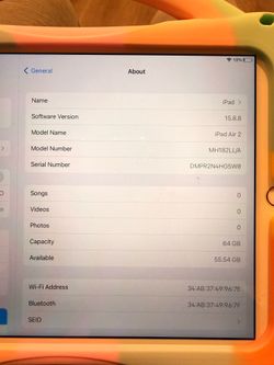 apple iPad air 2