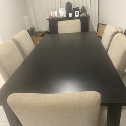 Extender Wood Ikea Dining Table And Chairs 