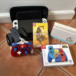  Nintendo Switch OLED console bundle.