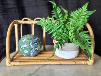 Boho / Tiki Style Bamboo Wall Shelf