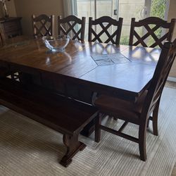 Hardwood Dinning Table Set