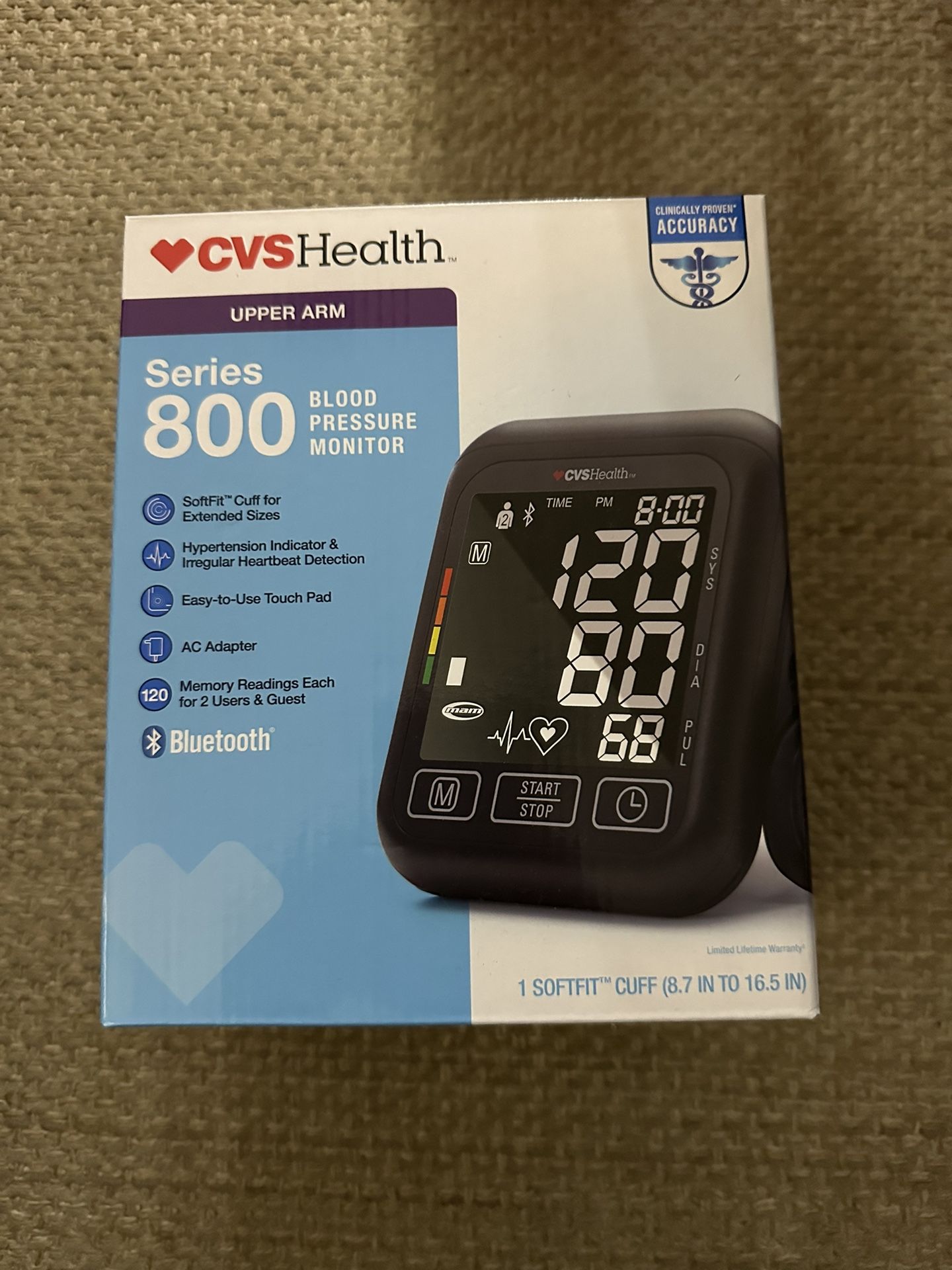 CVS Health Series 800 Upper Arm Blood Pressure Monitor