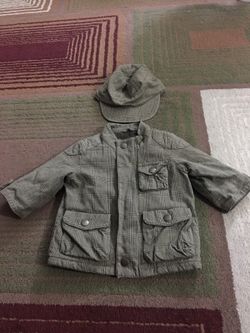 Baby boy winter jacket and hat