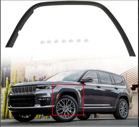 2016-2022 Grand Cherokee , Front Left -Wheel opening, moulding (Black ) (39% Off Retail)