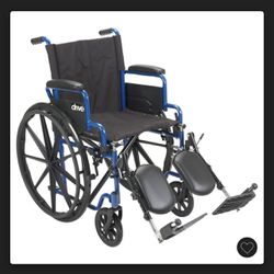 Drive Medical Blue streak wheelchair 18”Flip Back Desk Arms