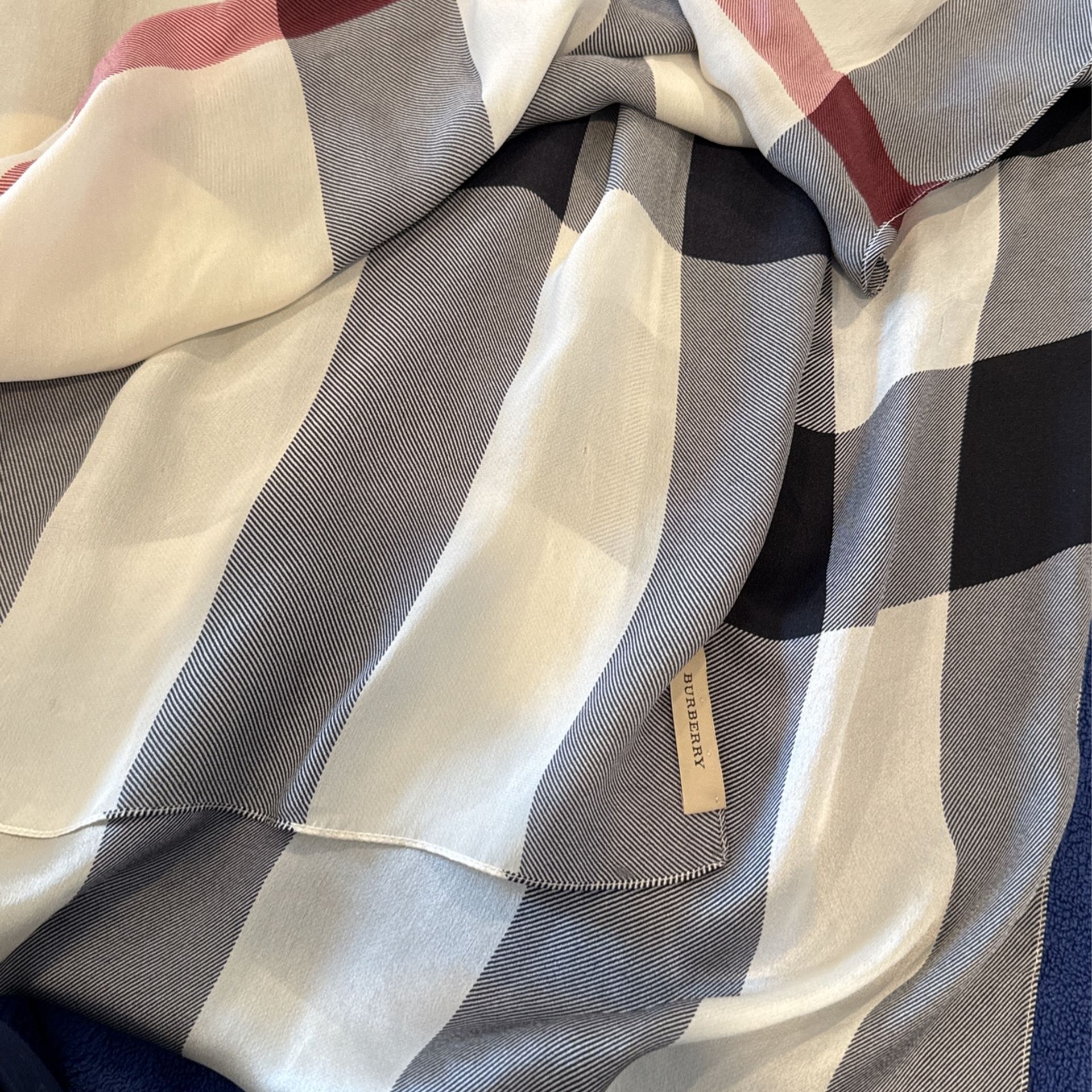 Classic Burberry Silk Scarf