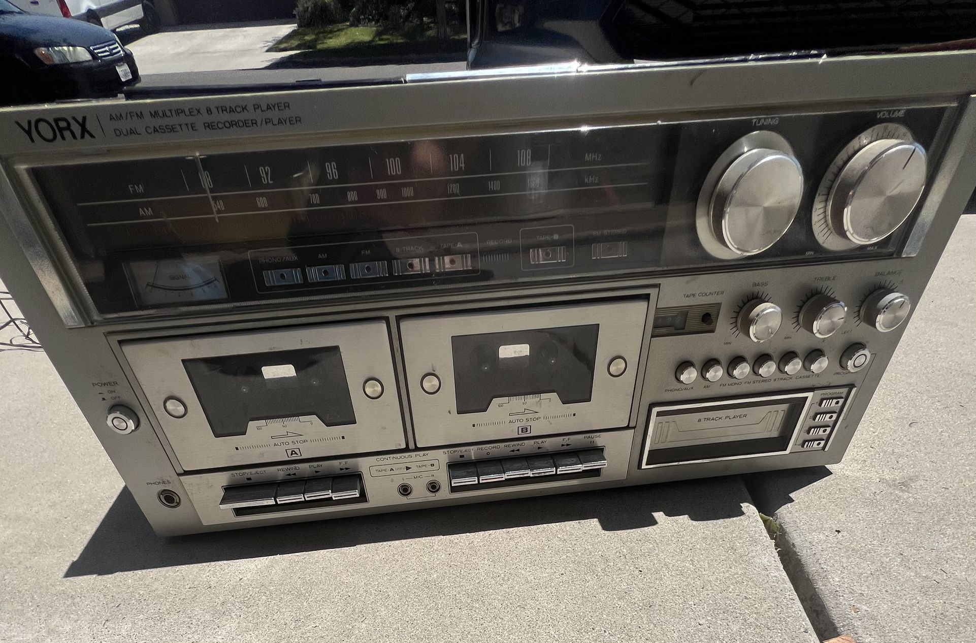 Yorx Cassette/record Player 8 Track