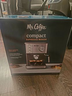 Mr. Coffee Compact Espresso Maker – New Sealed(original price 179$)