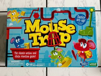Hasbro Gaming Mouse Trap Kids Board Game, Family Board Games for Kids, Easier Set-Up Than Previous Versions, Kids Games for 2-4 Players, Kids Gifts, A