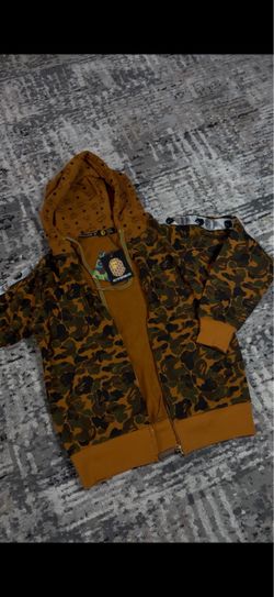 MCM x bape zip up hoodie