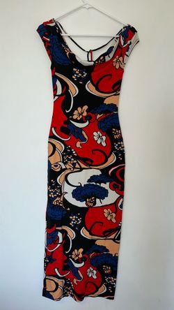 STAUD Floral Print Maxi Dress
