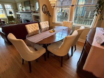 Pottery Barn Hayes Tufted Dining Chairs (Set of 6) - Excellent Condition - $1,495
