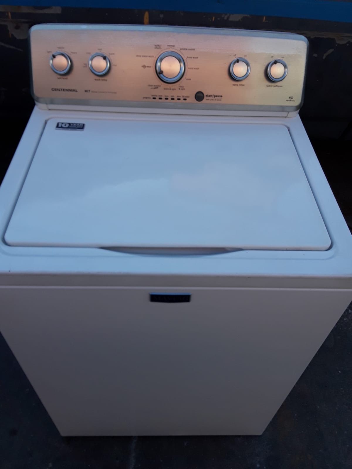 Maytag Centennial Hi Efficiency No Agitator Top Load Washer