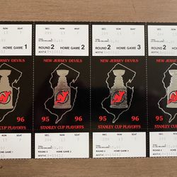 NJ Devils 1995-96 Stanley Cup Playoff Tickets
