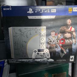 Boxed Playstation 4 PS4 God of War Limited Edition 2 TB Pro Console