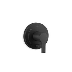 KOHLER Elate 1-Handle Valve Handle Trim Kit in Matte Black Valve Not Included