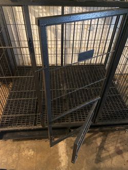Heavy duty dog cage