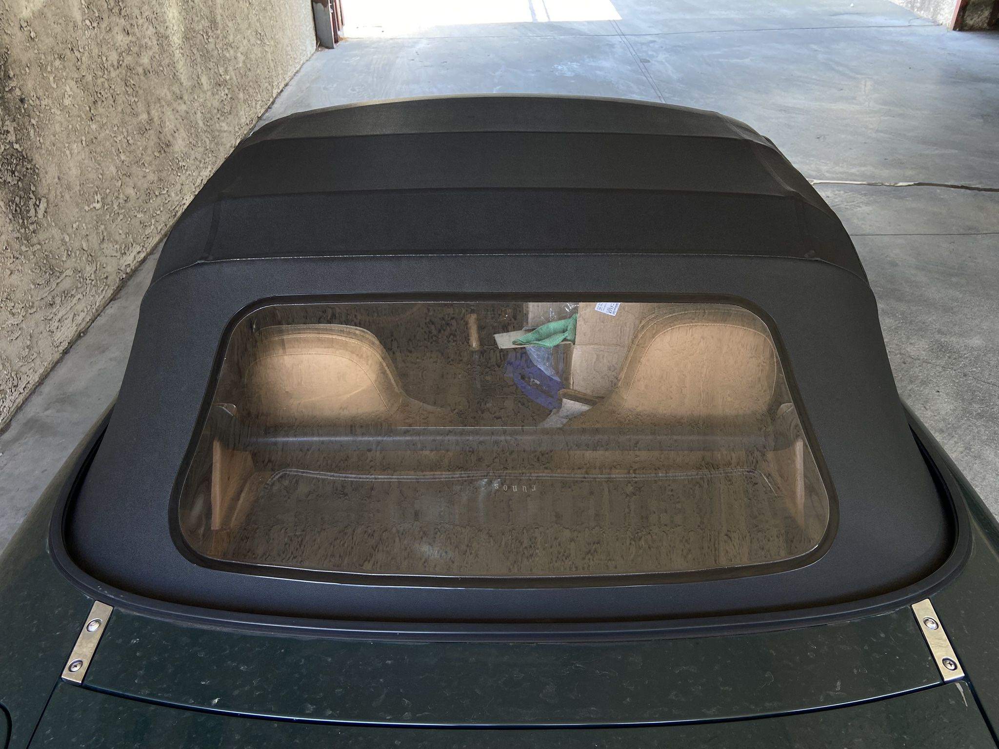 Black Vinyl Soft Plastic Window Top 90-05 Miata