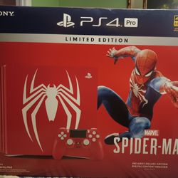 PS4 PRO SPIDER-MAN SPECIAL EDITION SYSTEM AND GAME $500 FINAL PRICE 