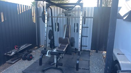 Marcy smith machine with olympic weights