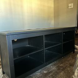 Black tv stand