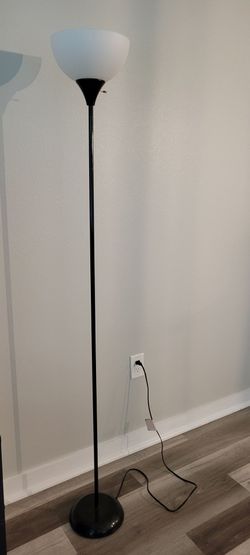 Black Torchiere Floor Lamp