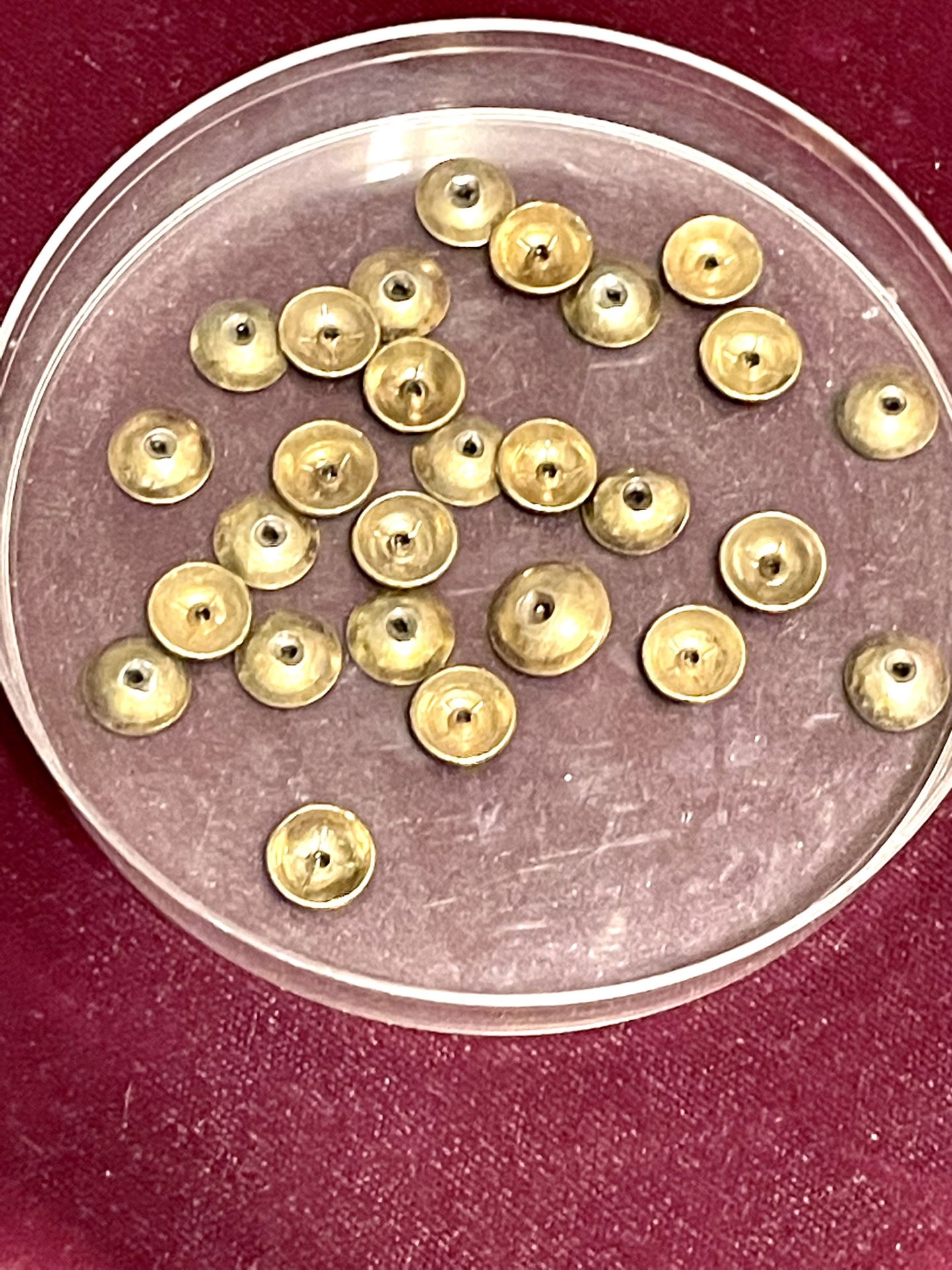 Lot Of 28 Metal Bead Caps For 8mm Beads