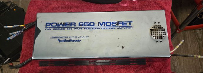 Rockford Fosgate Power 650 MOSFET 4-Channel Amplifiercar audio