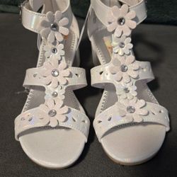 White Flower Heels