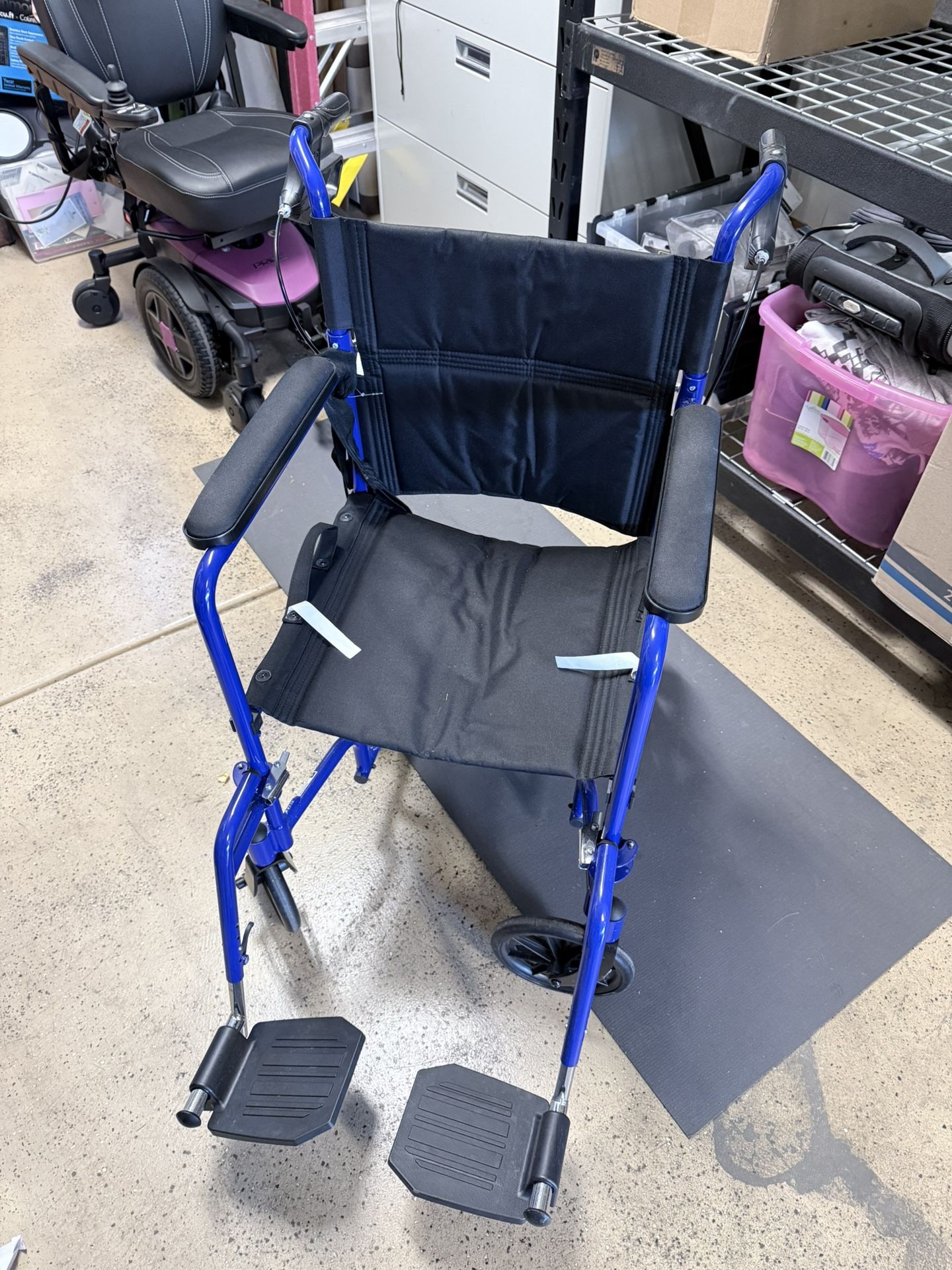 Medline Lightweight Transport Wheelchair 