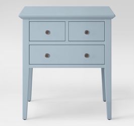 3 drawer end table acoustic aqua threshold $85