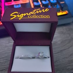 Engagement Ring And Wedding Band 