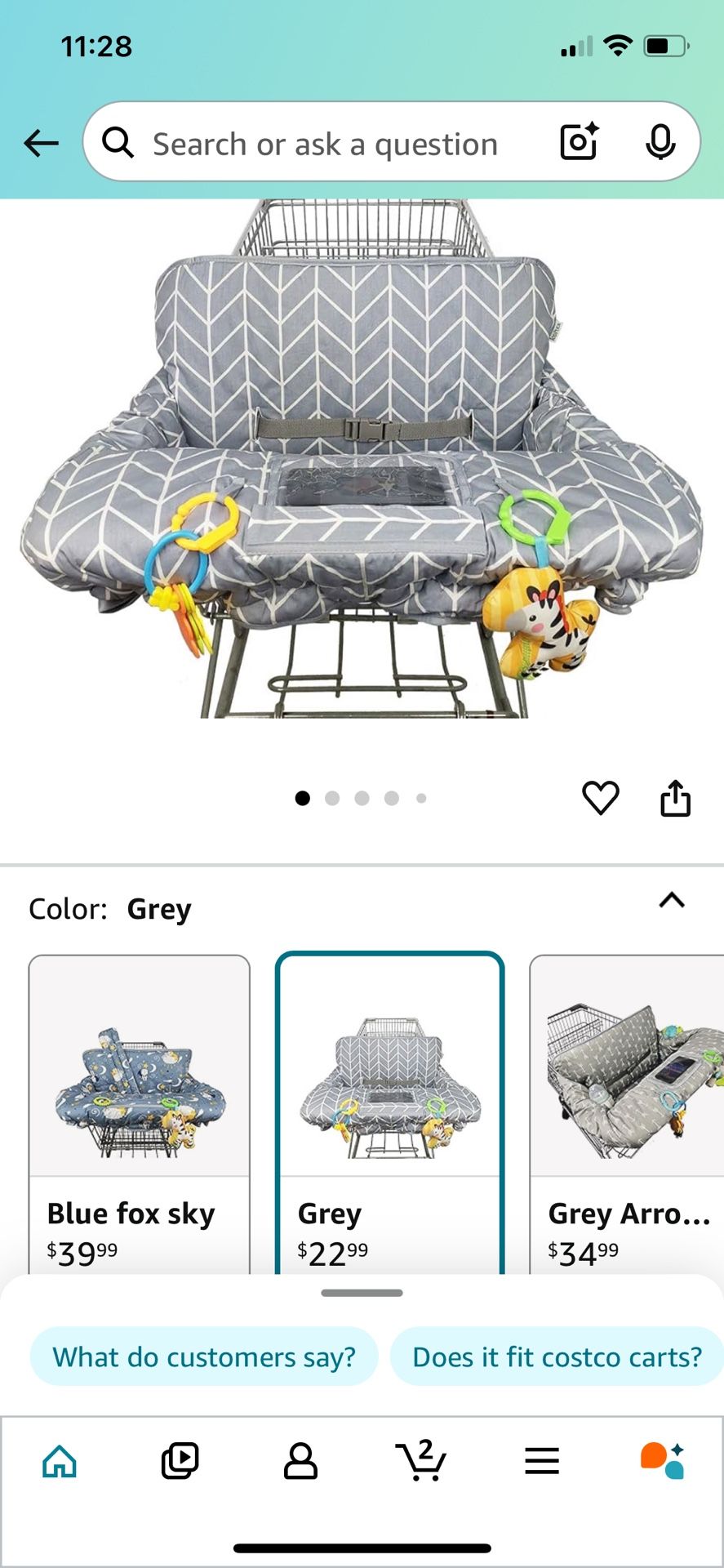 Baby High Chair/ Shopping Cart Cover