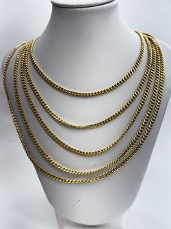 10KT Real Gold Miami Cuban Chain