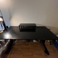 Adjustable Desk with Monitor Stand