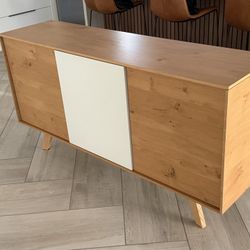 Calligaris Adam Console Cabinet - Oak/White