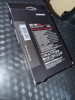 Selling factory-sealed Samsung 990 PRO 4TB PCIe 4.0 NVMe M.2 SSD.