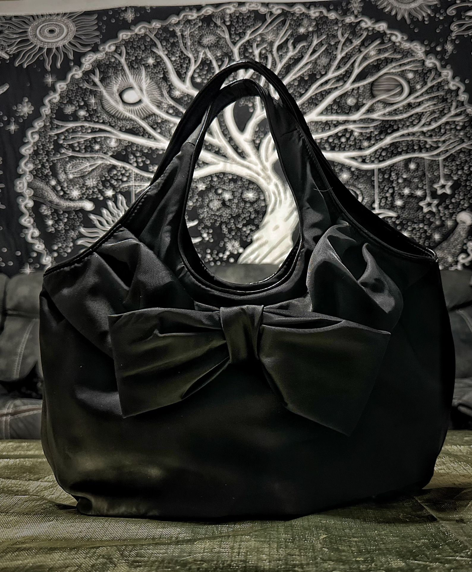 Vintage Kate Spade New York Tote Handbag Y2K Black