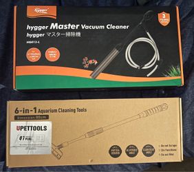 Aquarium Vacuum Cleaner and Aquarium Cleaning Tool