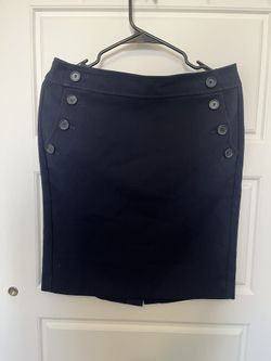 Loft Navy Blue Pencil Skirt