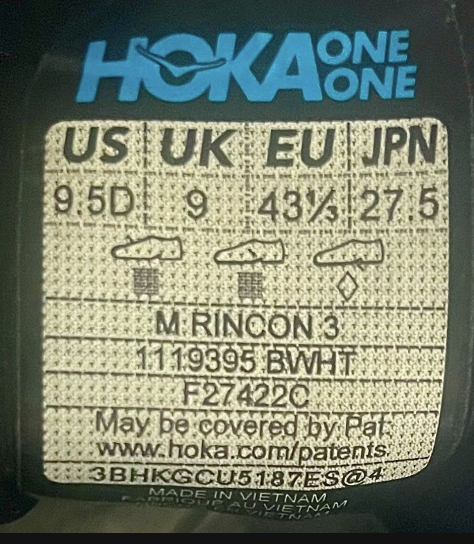 HOKA RINCON 3 RUNNING SHOES