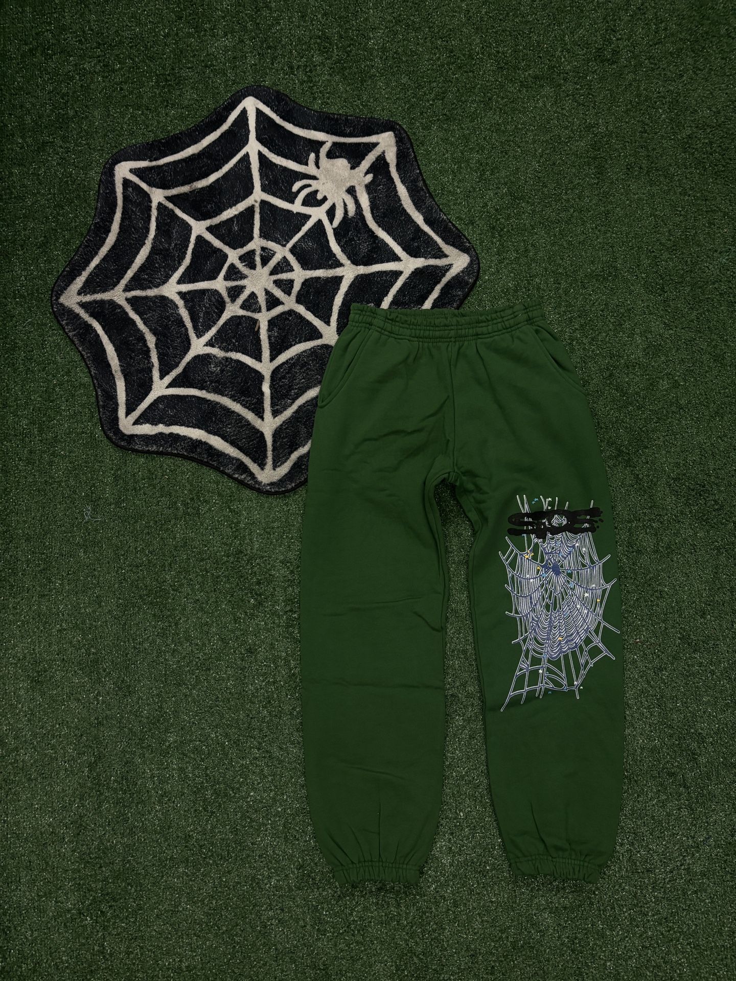 Sp5der Web Sweatpants Hunter Green