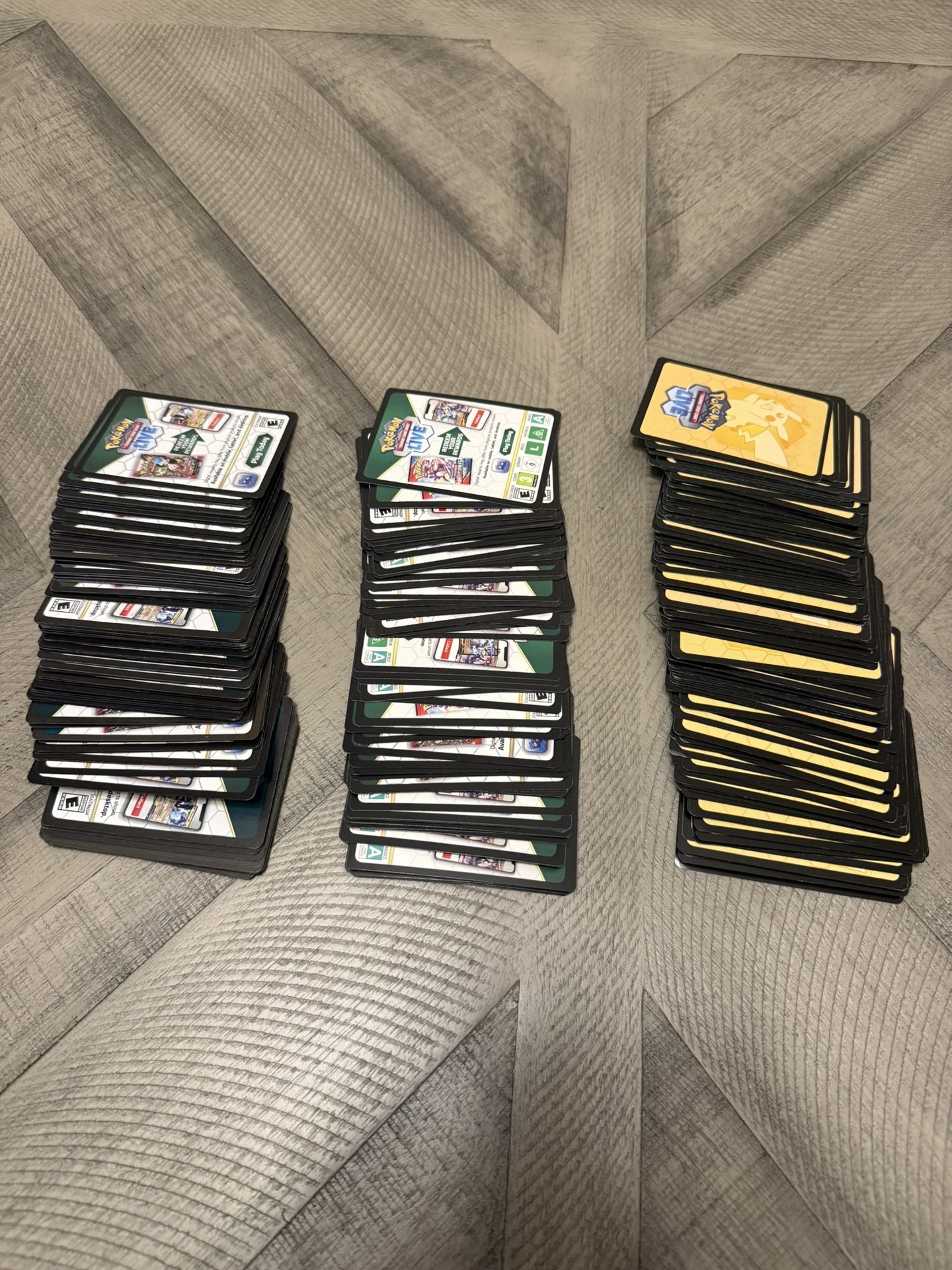340 Pokemon Code Cards UNUSED 