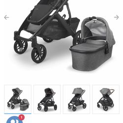 Uppa Baby Vista V2 With Bassinet Attachment