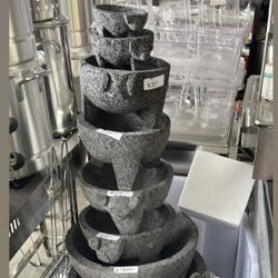 Molcajetes De Piedra Negra Volcánica Nuevos De Diferentes Tamaños Empiezan De $15 Económica